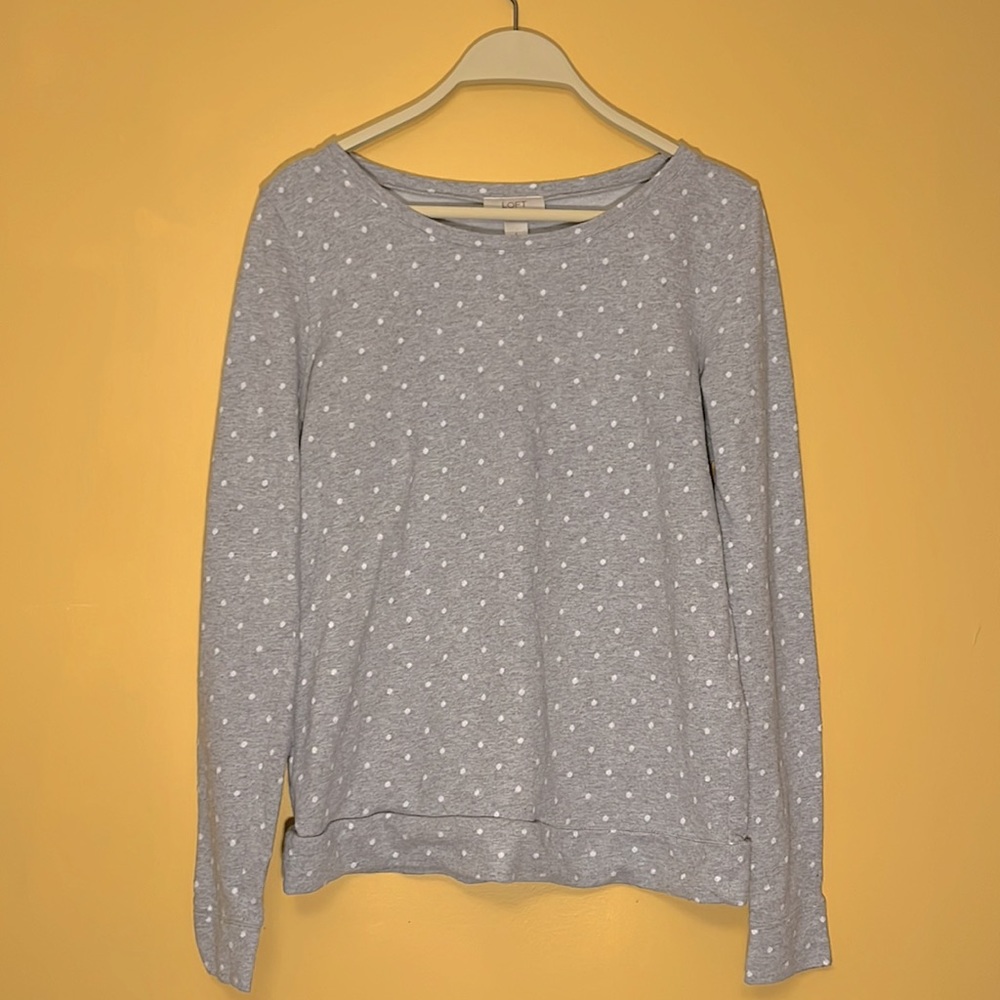 LOFT polka dot sweater
